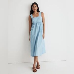 Madewell Cutout-Back Empire Midi Dress